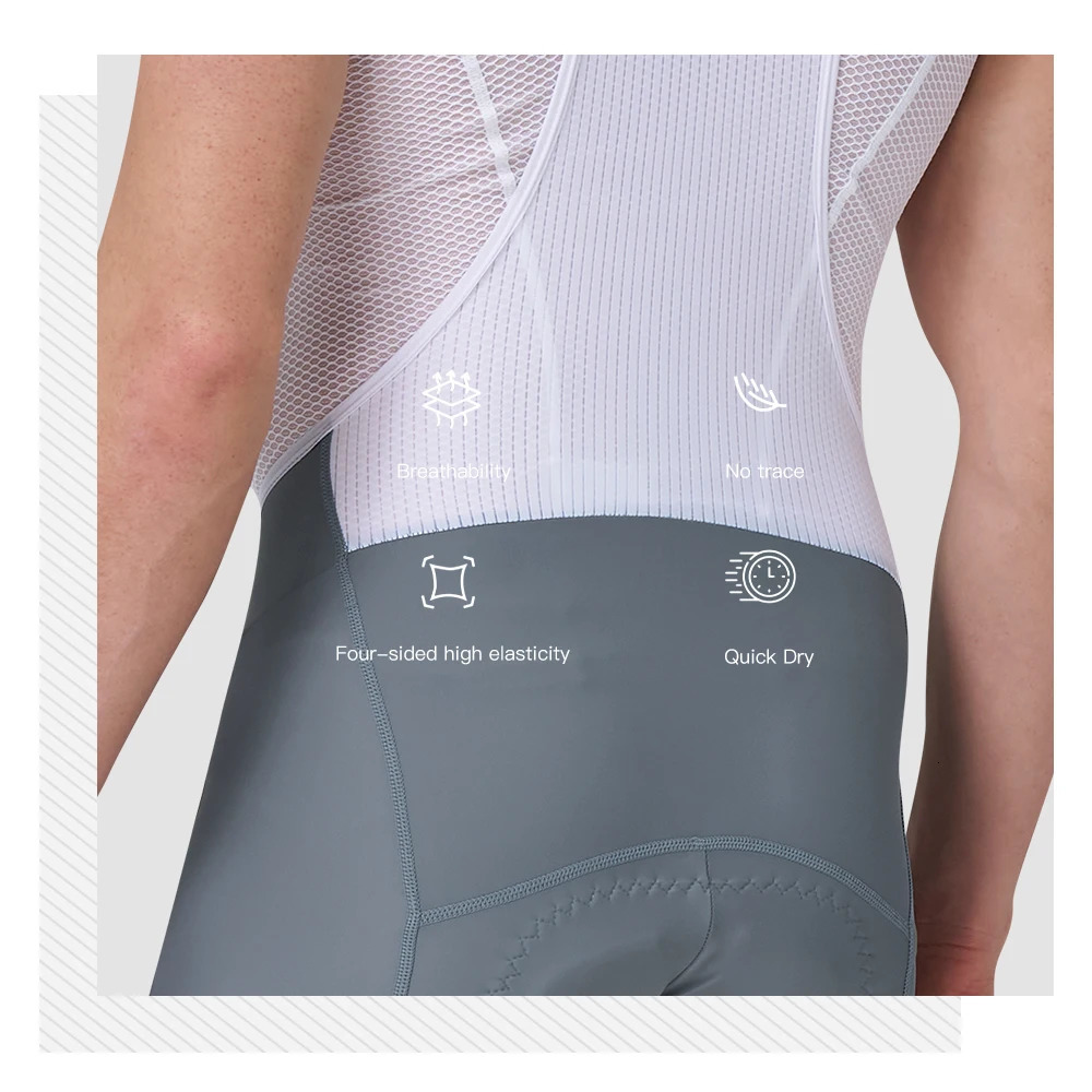 HISERWA Men Cycling Bib Shorts High Quality Mountain Bike 7H Pro Team Elastic Interface Pad MTB 250901