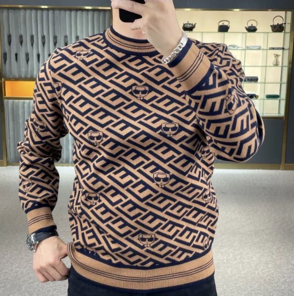 Men Zip Designer Kn… - image