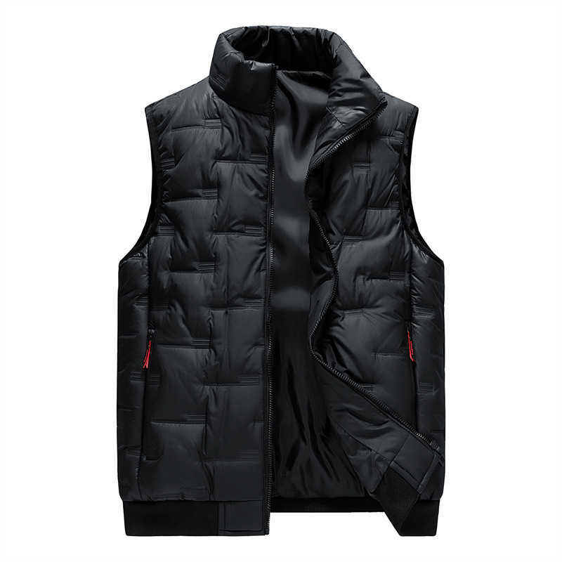 Plus Size Down Stand Collar Vest for Men 2025 Autumn Winter New Sleeveless Thickened Couple