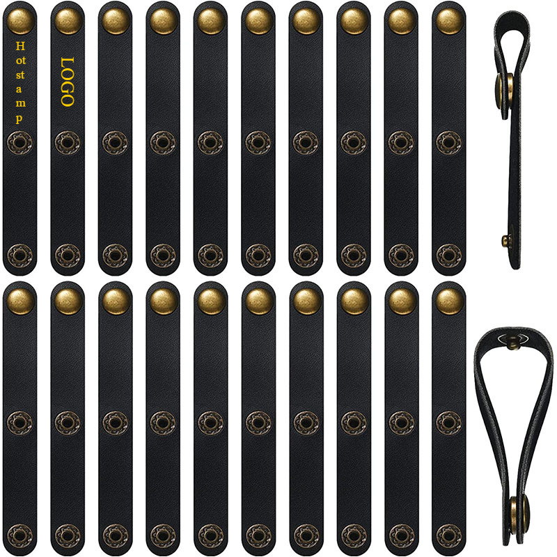 OC59001 Handbag Handle Fixed Buckle PU Leather Detachable Nail Buckle Type Zip Tie Universal Storage Leather Buckle