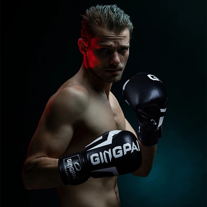 6 8 10 12oz Boxing Gloves PU Leather Muay Thai Guantes De Boxeo Free Fight MMA Sandbag Training Glove For Men Women 250901