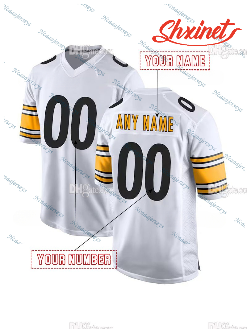Custom 1933 Throw back Jerseys 8 Aaron Rodgers Jack Sawyer Will Howard DK Metcalf Watt Football Patrick Queen Joey Porter Jr Franco Polamalu Fitzpatrick Freiermuth