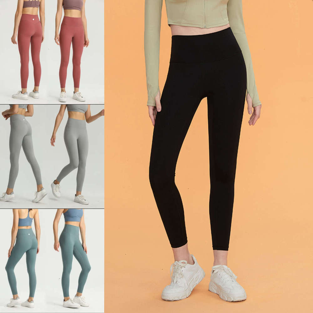 2025 5A High Waist Yoga top quality luluity lemones leggings Women Push-up luluity lemones set Soft T-shaped Sports leggings Pants Running