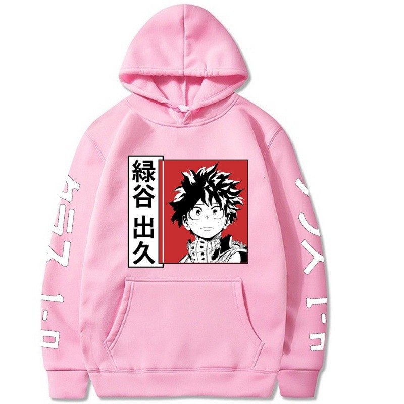 My Hero Academia Izuku Hoodie Japanese Anime Printed Hooded Top - C22
