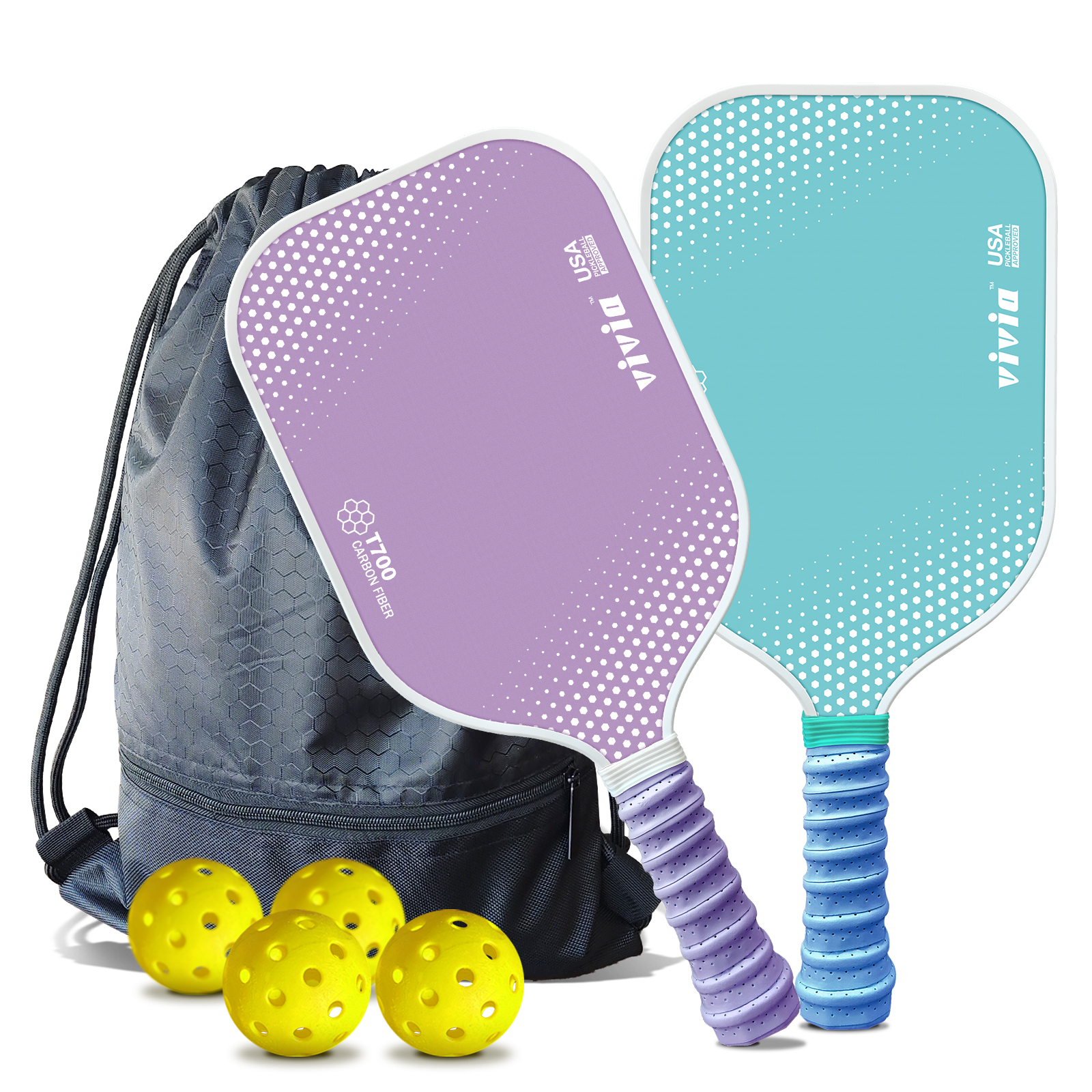Carbon Fiber Pickleball Paddle with 16mm Polymer Honeycomb Core for Enhanced Power & Control