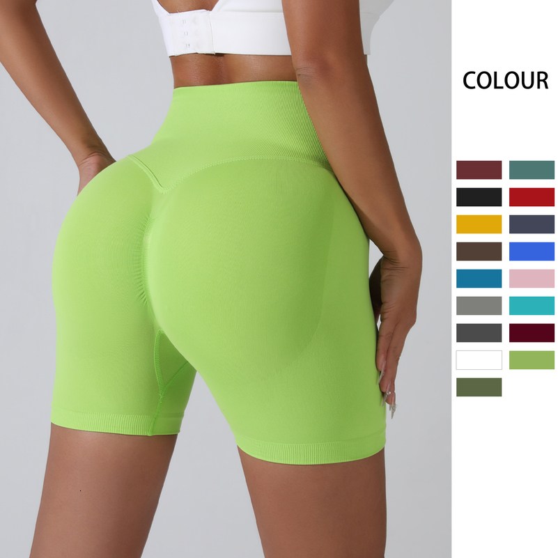 Womens HighWaist Breathable Yoga Shorts for Summer Running Short Tights Leggings Cycling Workout Gym Sports 250910