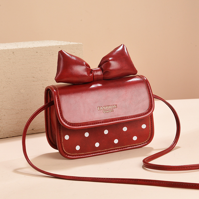 autumn new product niche design versatile bow simple and elegant diagonal cross bag fashionable small square bag designer atmosphere shoulder bag