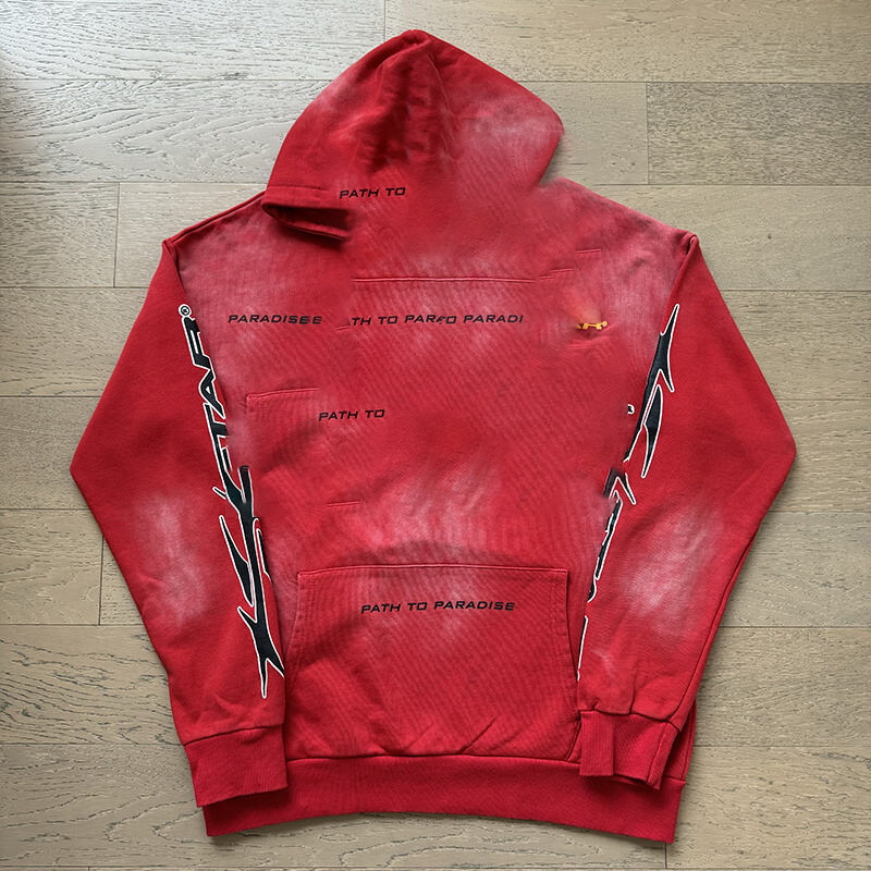 Men's Designer hoodies Hely Staraly Hellshirt Streetwears Tracksuits for Man Woman Grunge Y2k Clothes 100% Cotton Oversized for men's clothing us size S-XXL