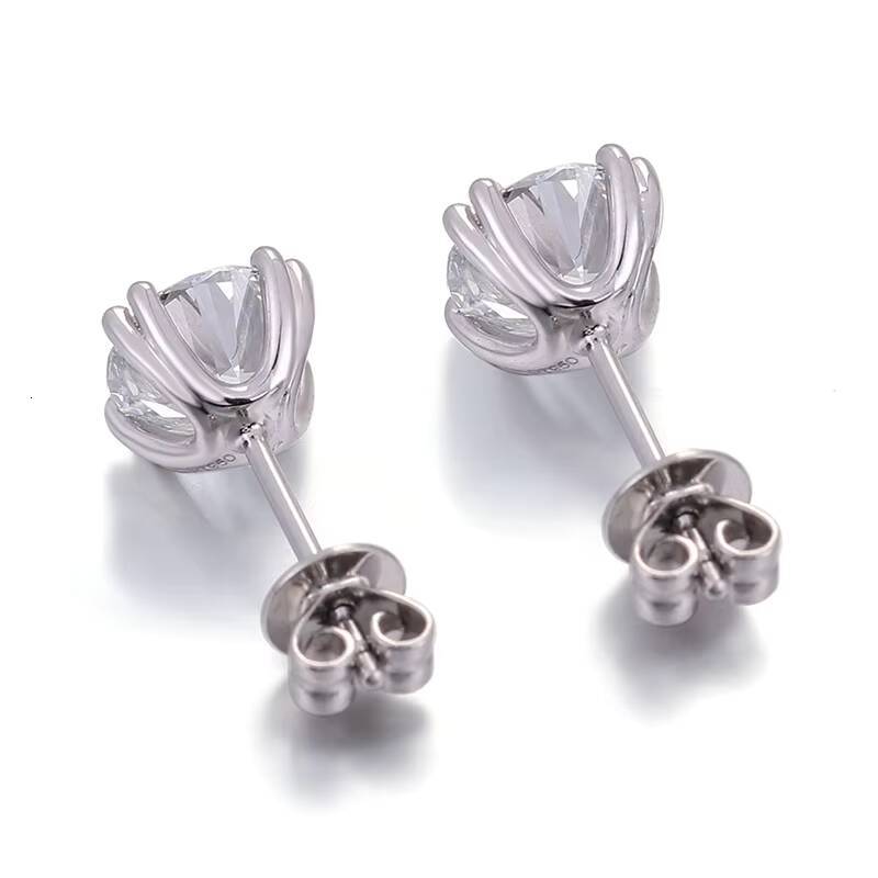 1ct 2ct 4ct IGI Cvd Diamond Fine Jewelry Earrings Real Solid 18kGold Lab Diamond Earring Wedding Engagement Ladies Earrings Gift