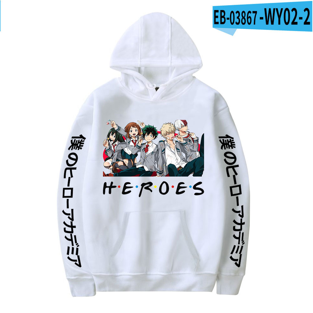 My Hero Academia Izuku Hoodie Japanese Anime Printed Hooded Top - C22