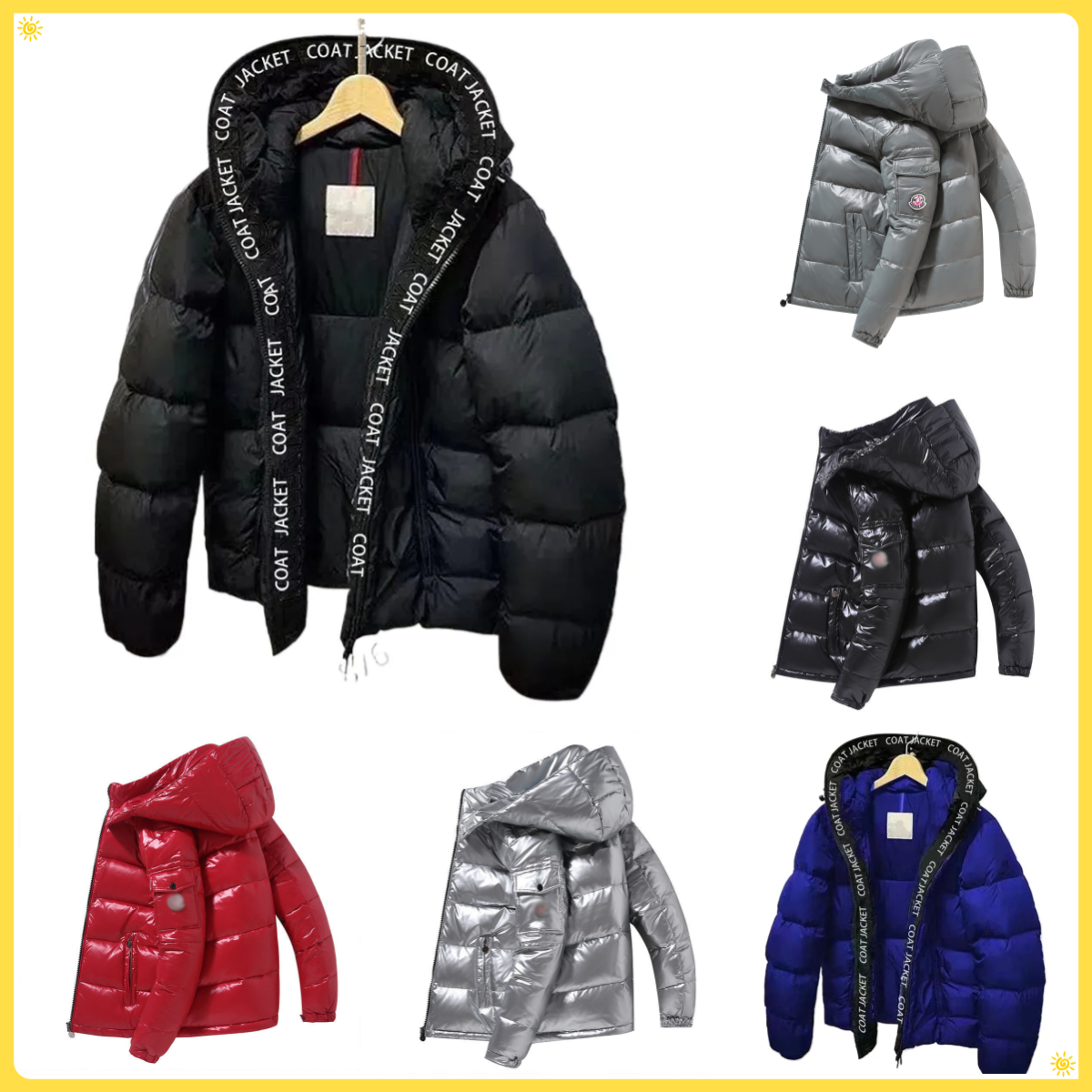 Designer winter moonclerpufferjack NFC Arm Scan mens down jacket parka men woman thickening warm outwear coat Fashion women clothing Luxury brand outdoor jackets