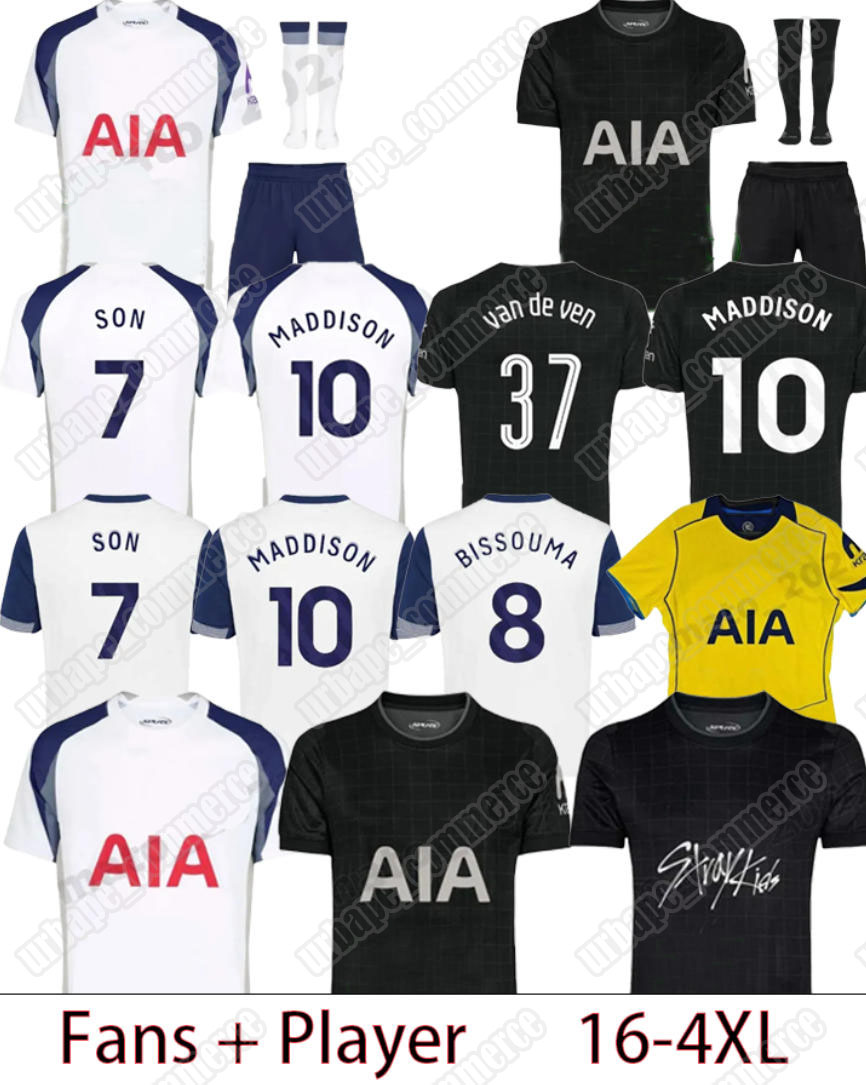 tottenham 25 26 ROMERO 17 soccer jerseys shirts WINNERS VICARIO SON MADDISON TEL GRAY BERGVALL SOLANKE KUDUS tottenH 2025 2026 football Kids Third uniform JOHNSON