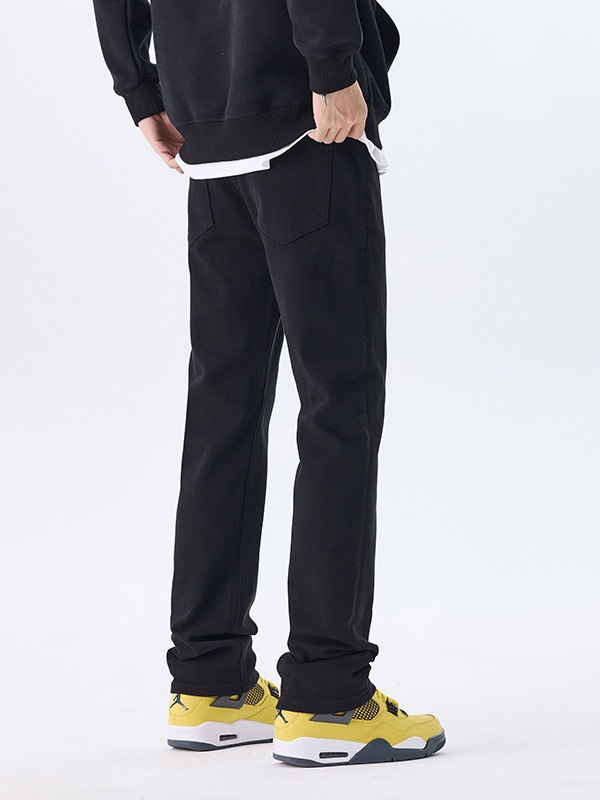 High street American style small straight loose all-match jeans trousers