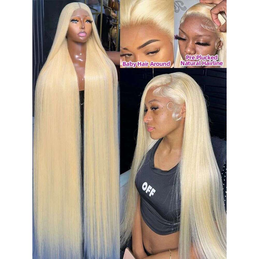 Hot Selling 613 Honey Blonde 13X6 13X4 Hd Front Human Hair Ready To Wear Glueless 5X5 Straight Lace Closure Frontal Wigs For Women