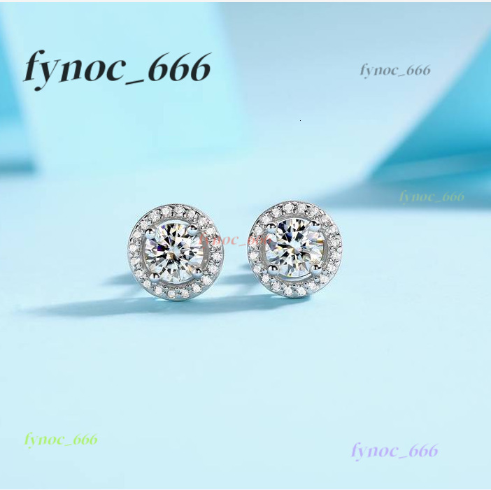 0.5 Carat D Colour Diamond Moissanite Fashion Earrings for Girls Chic Earbob Jewelry