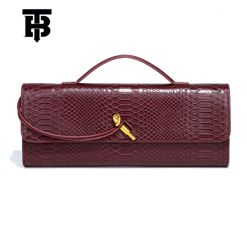 TB BHULAMTE Designer High-end Handheld Evening Dress Women's Bag Stone-patterned Baguette Bag Retro Niche Single-shoulder Crossbody Bag