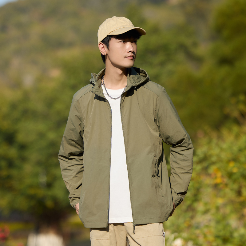 lightweight hooded sunscreen jacket for couples stay cool outdoors