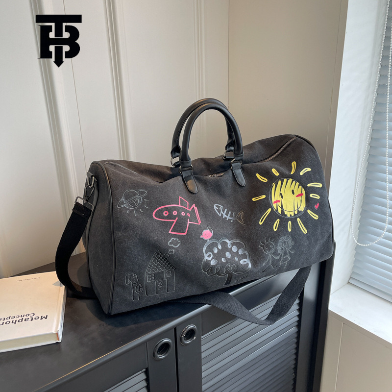 TB BHULAMTE Custom Graffiti Travel Dry Wet Luxury bag Separation Gym Short Business Trip Luggage Large Capacity Printed Logo Yoga Bag Y260225