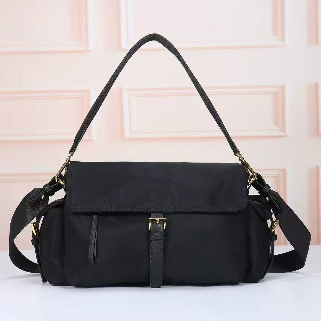 Designer shoulder bag Casual canvas cross Body Underarm Multi-Pocket Nylon men messenger bag Fashion classic womens purse satchel waterproof parachute fabric PRPU