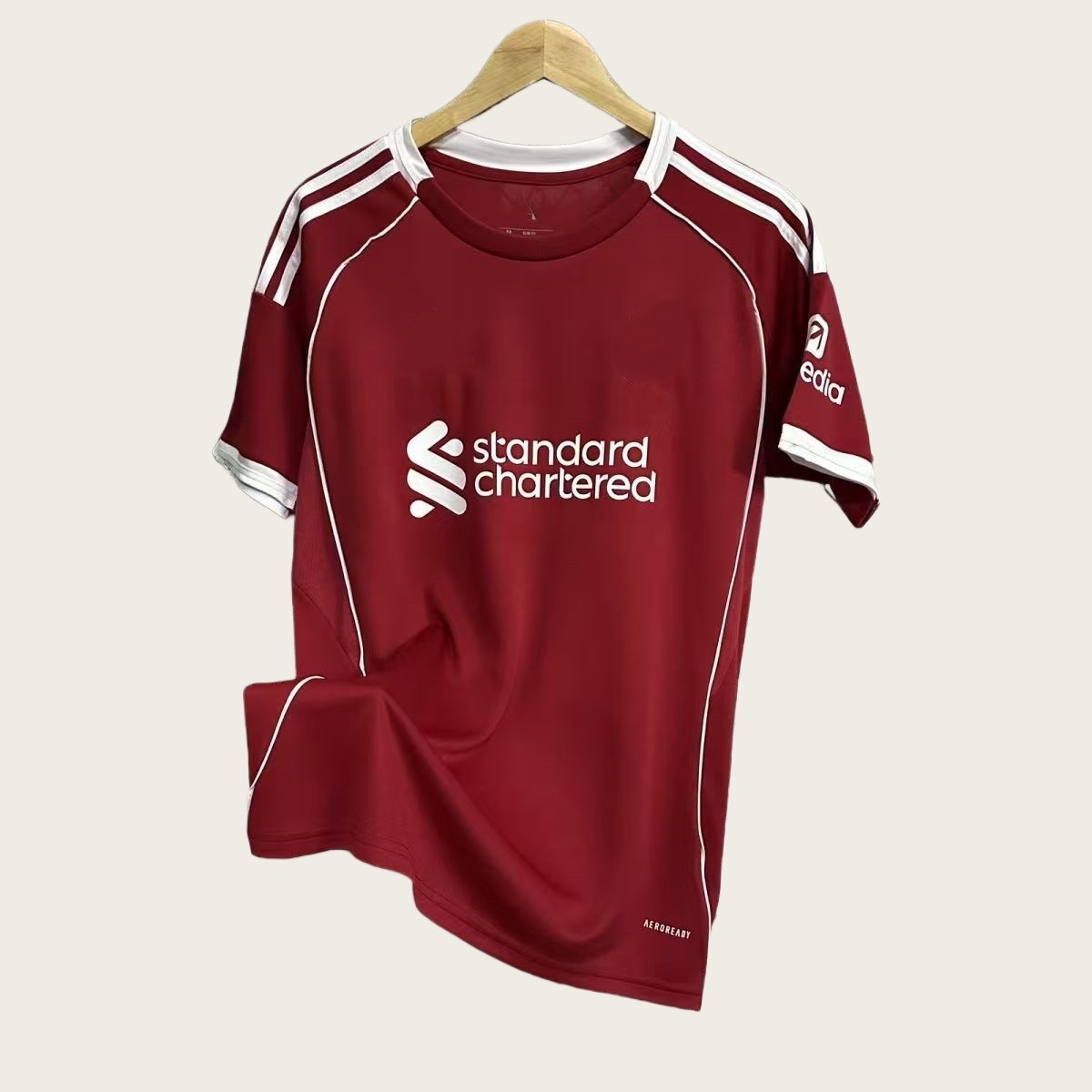 Soccer Jerseys liveripoool 25 26 Kit Football Shirt 2025 2026 Fans Player Home Away thrid Green maillot de Foot men kids football kits tops size 4xl High quality shirts