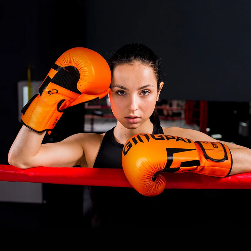 6 8 10 12oz Boxing Gloves PU Leather Muay Thai Guantes De Boxeo Free Fight MMA Sandbag Training Glove For Men Women 250901