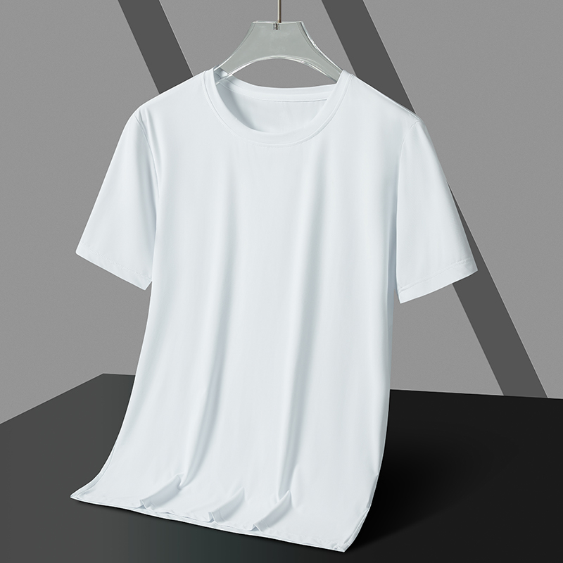 breathable couple round neck tee feather light feel for ultimate comfort