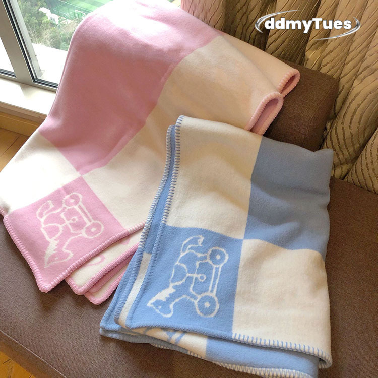 Portable Warm New Baby Suitable For 3-6 Years Old 130/100Cm Cashmere Soft Pony Pattern Wool Blanket Decorative Knitted Blankets ddmythur XJ260304