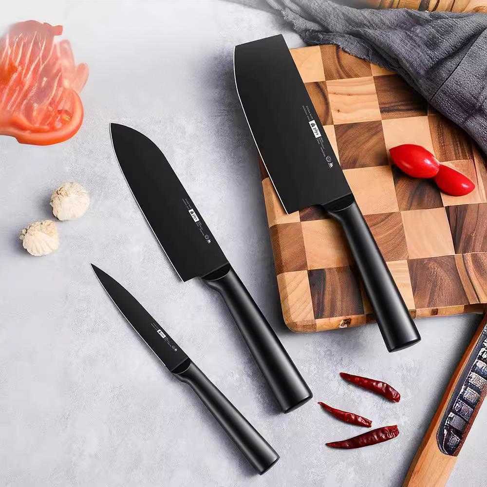 Kitchen knife set - including household stainless steel fruit knife, meat cutting knife and slicing knife. X241102