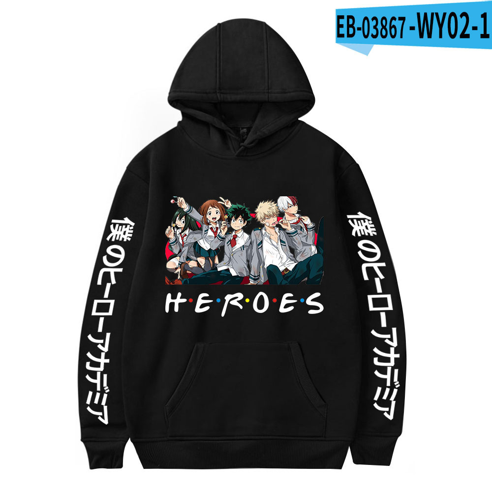 My Hero Academia Izuku Hoodie Japanese Anime Printed Hooded Top - C22