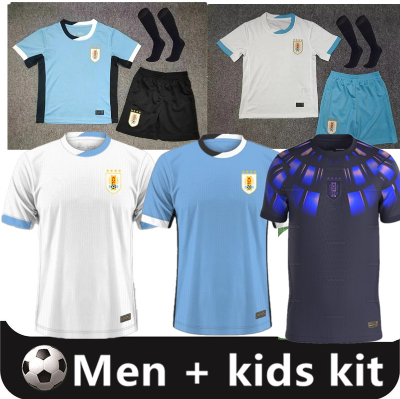 Fans Tops Tees 2026 Uruguay Soccer Jerseys Anniversary 26 27 NDE LA CRUZ GDE ARRASCAETA FVALVERDE LSUAREZ ECAVANI RBENTANCUR RARAUJO men kids kit home 16-2XL