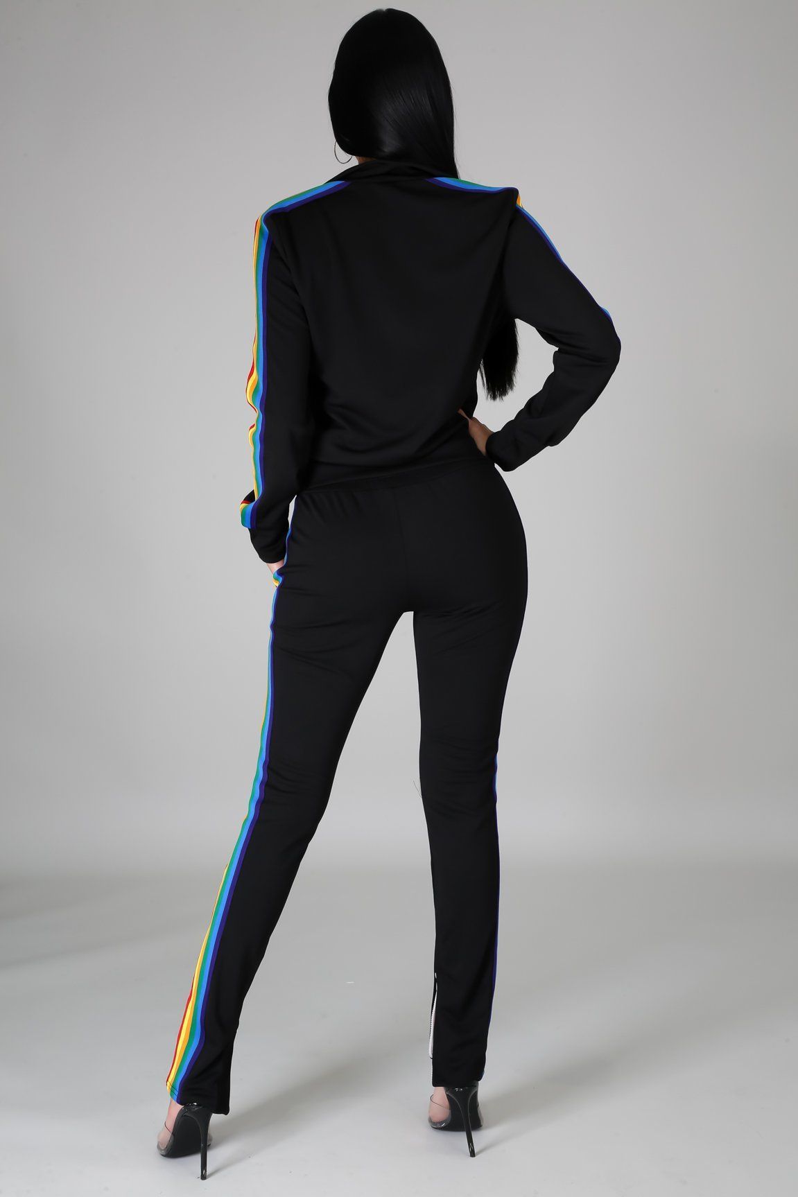 Designer Women Set Fashion Autumn Winter Casual Color Splicing Women Two Piece Set Women Outdoor Sports Two Piece Set