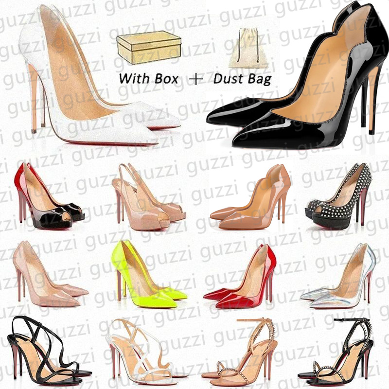 Designer High Heels Toe Pointed Womens 6cm 8cm 10cm 12cm 14cm Luxurys Platform Peep-toes black redSandal jOTJ#