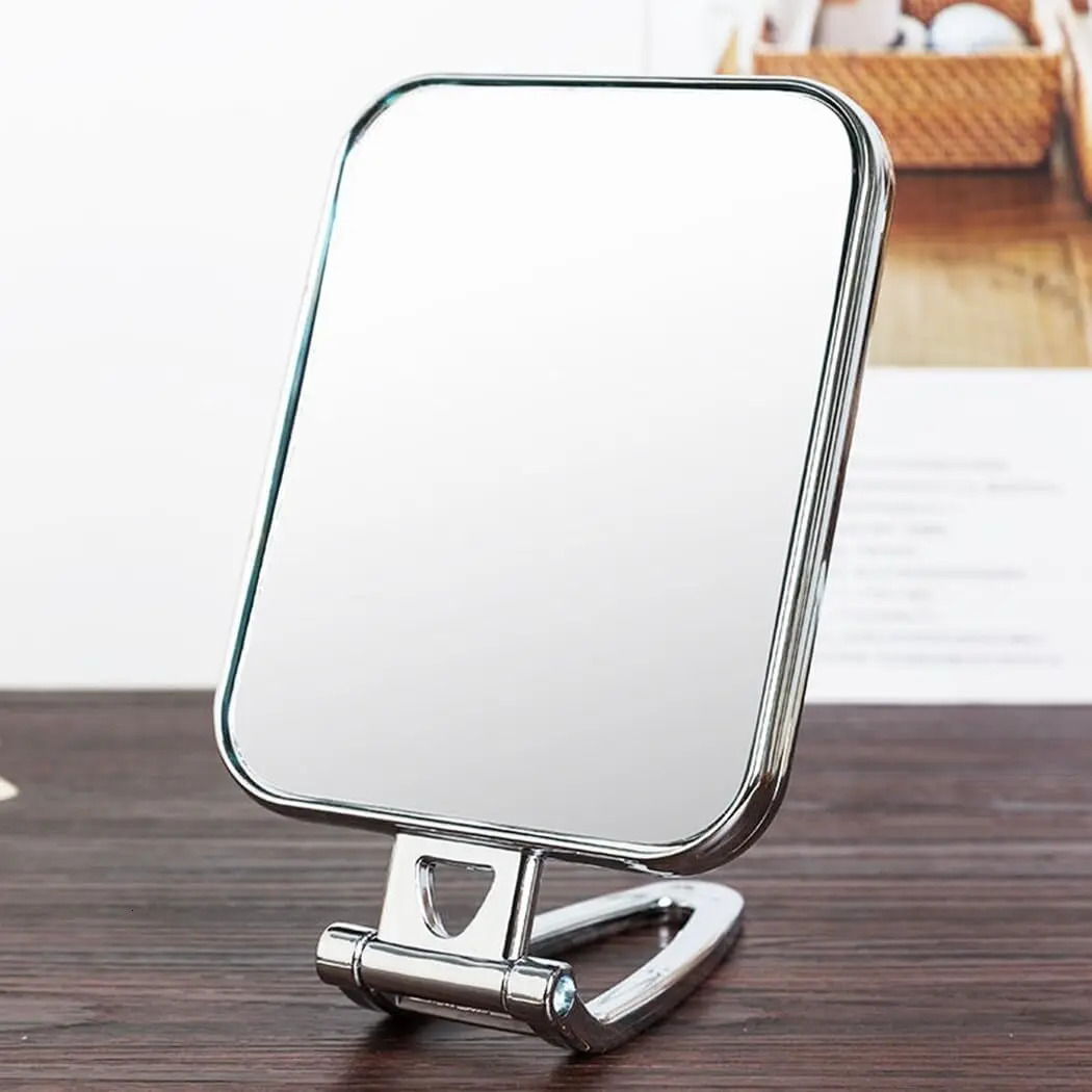 Folding Mirror for Desk Beauty Double Sided Pocket Handheld Mirror Pocket Magnifying Portable Vanity Makeup Mirror Tabletop