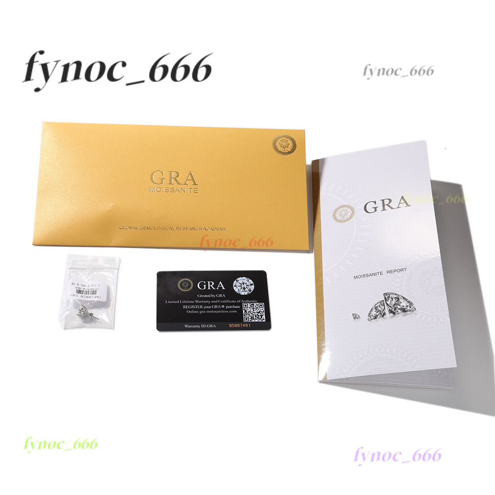 Classic Fine Jewelry Gra Certified Moissanite Jewelry Vvs Earrings Lifestyle Women Men Cuban Chain Stud Earrings Sterling Silver