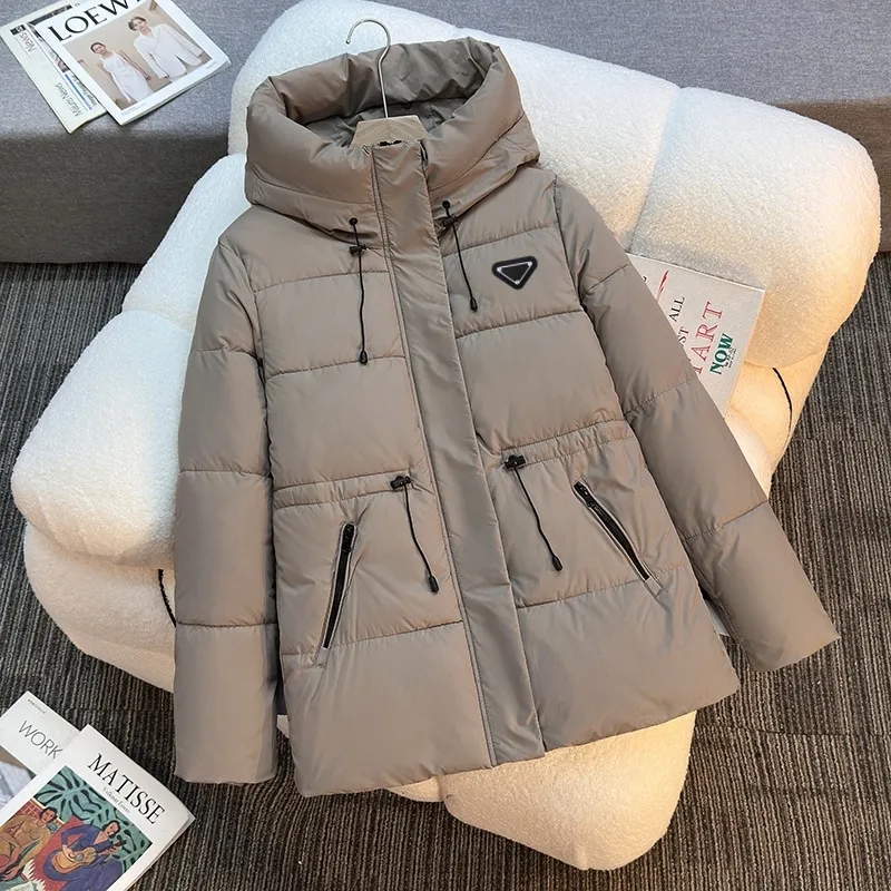 Fashion Designer Women's Down Coats Parkas Jackets Autumn Winter New Women Parka Down Cotton Coat Hooded Padded Parka Jackets Warm Thick Coats Female Outerwear