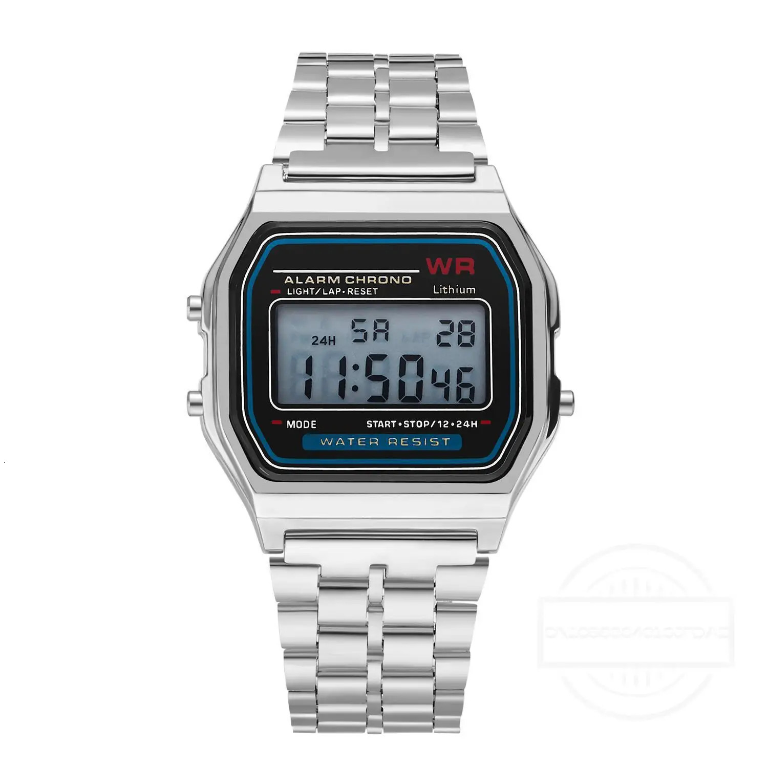 LED Digital Watches for Men Stainless Steel Gold Sliver Electronic Watch Fashion Business Mens Watch Relogios Masculino 250901