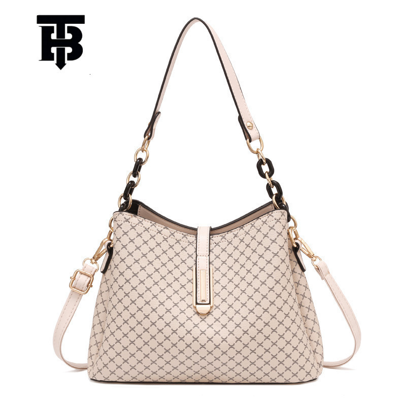 TB BHULAMTE Luxury Vintage Bucket Shaped Handbag Fashion Splicing Workplace Single Shoulder Crossbody Simple Large Capacity Mother Bag Free Shipping Z