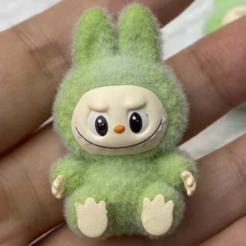 New Labubu Keychain Cartoon Creative 3D Doll Student Backpack Pendant Car Keychain Male Female Trend Gift M250419
