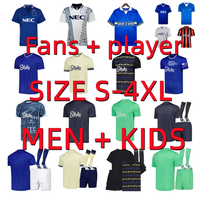 25 26 NDIAYE McNeil EFC Soccer Jerseys 2025 2026 EVERTONES GREALISH KEANE GARNER DEWSBURY-HALL MANGALA PICKFORD TARKOWSKI IROEGBUNAM Football shirt Men Kids Kits