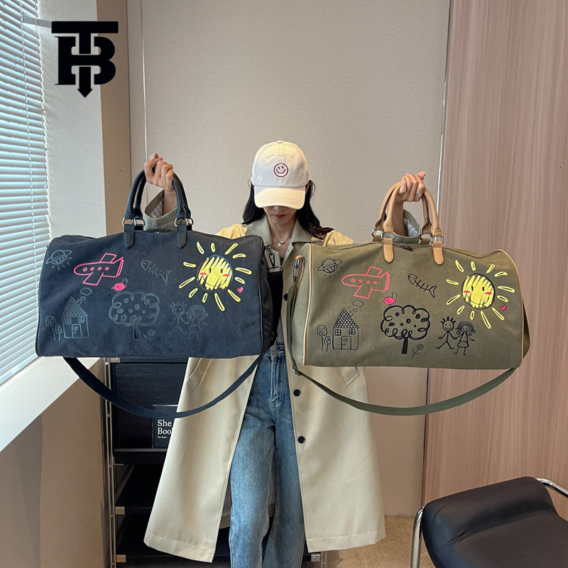 TB BHULAMTE Custom Graffiti Travel Dry Wet Luxury bag Separation Gym Short Business Trip Luggage Large Capacity Printed Logo Yoga Bag Y260225