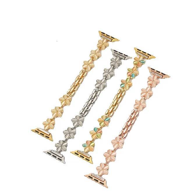applewatchs8 strap apple watch SE/9 metal creative flower bracelet high-end women iwatch7/6 ddmythur