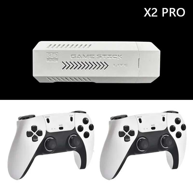 NEW X2 PRO 256GB Retro Game Console 4K 3D Arcade Game Wireless Retro TV He Game Console GD10 Game Stick For PSP PS1 GBA Game D250901