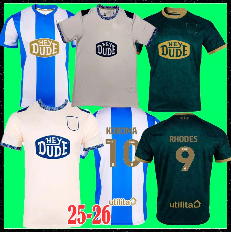 3XL 4XL 2025 2026 Huddersfield away Town soccer jerseys home WILES KOROMA MARSHALL TAYLOR 22 EVANS 25 26 fan man kids kit jersey football shirt top
