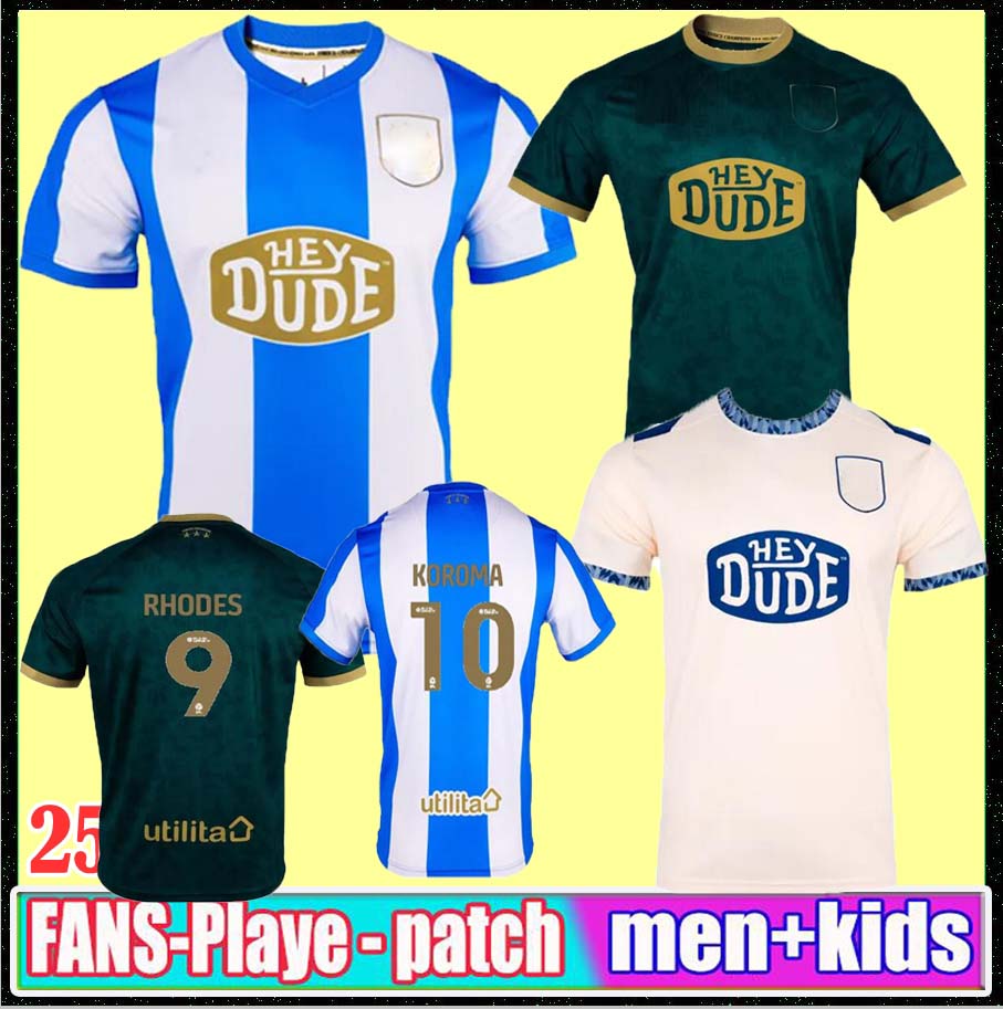 4XL 2025 Huddersfield away Town soccer jerseys home WILES KOROMA MARSHALL TAYLOR 22 EVANS 25 26 fan man kids kit jersey football shirt top