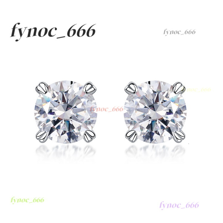 Moissanite Earrings S925 Sterling Silver Diamond Earrings D Color VVS Clarity Hypoallergenic Stud Earrings for Women