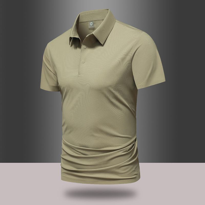 Cool Ice Silk Couple Polo Shirt Hydrophobic Easy to Clean