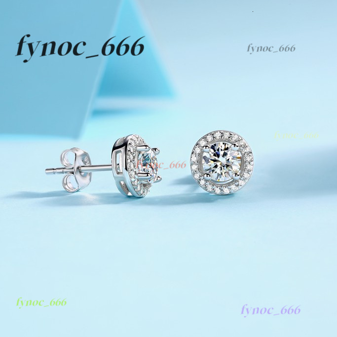 0.5 Carat D Colour Diamond Moissanite Fashion Earrings for Girls Chic Earbob Jewelry