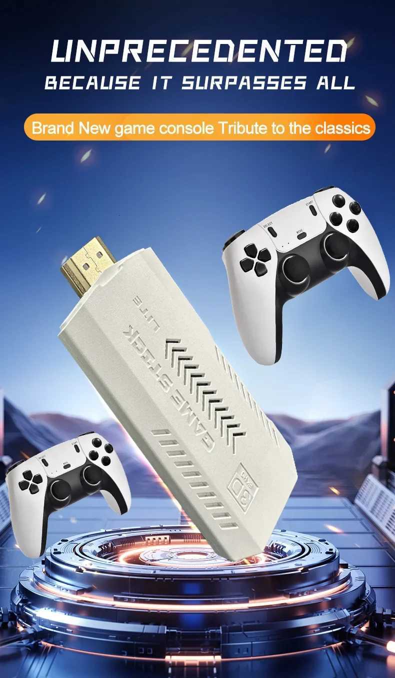 NEW X2 PRO 256GB Retro Game Console 4K 3D Arcade Game Wireless Retro TV He Game Console GD10 Game Stick For PSP PS1 GBA Game D250901