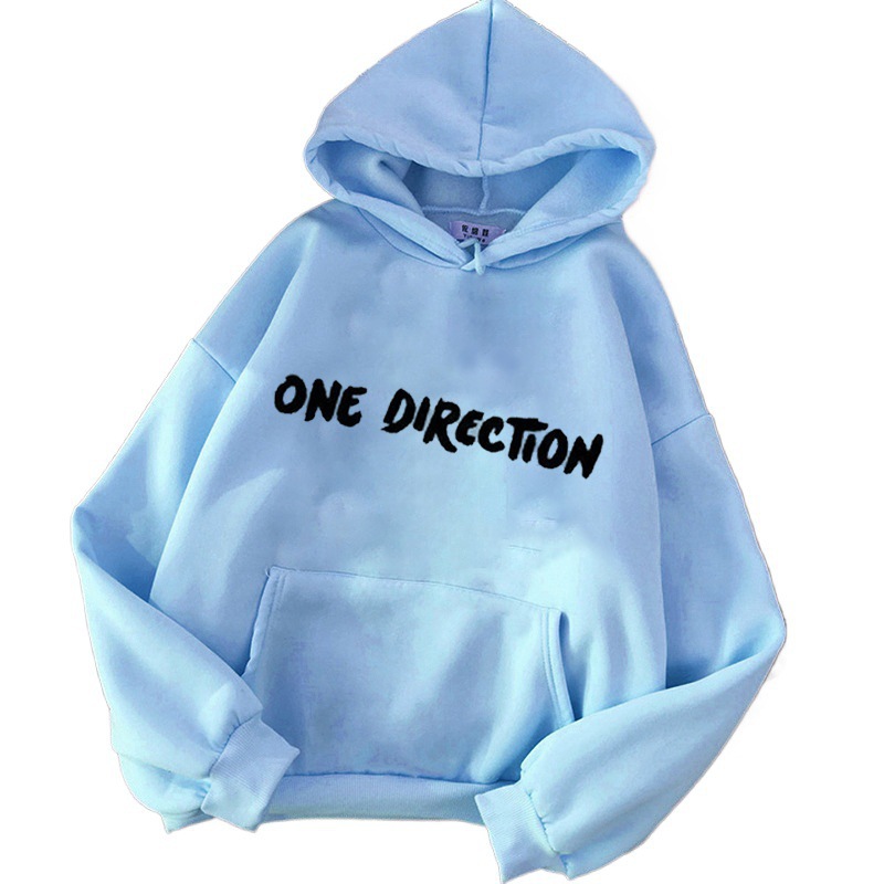 2025 New Fleece-Lined Hoodie Sweatshirt Fall/Winter Couple's Tops Loose Fit Letter Print - CJ2209L22