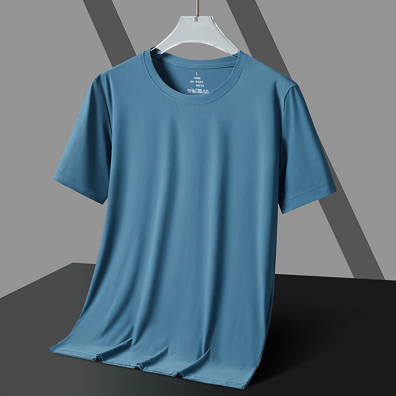 couples ice cold round neck t shirt lightweight breathable moisture wicking for summer comfort